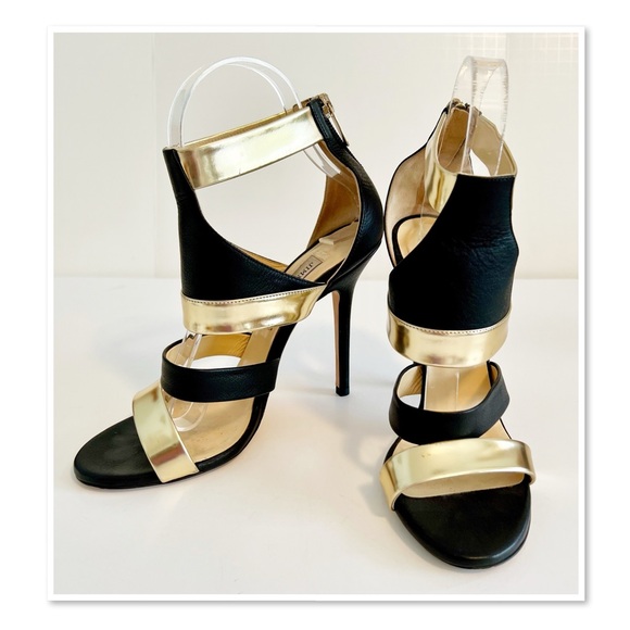 Jimmy Choo Besso Mixed Sandals - Picture 3 of 12